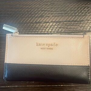 Kate Spade 
,Morgan Colorblocked Small Slim Bifold Wallet-Leather